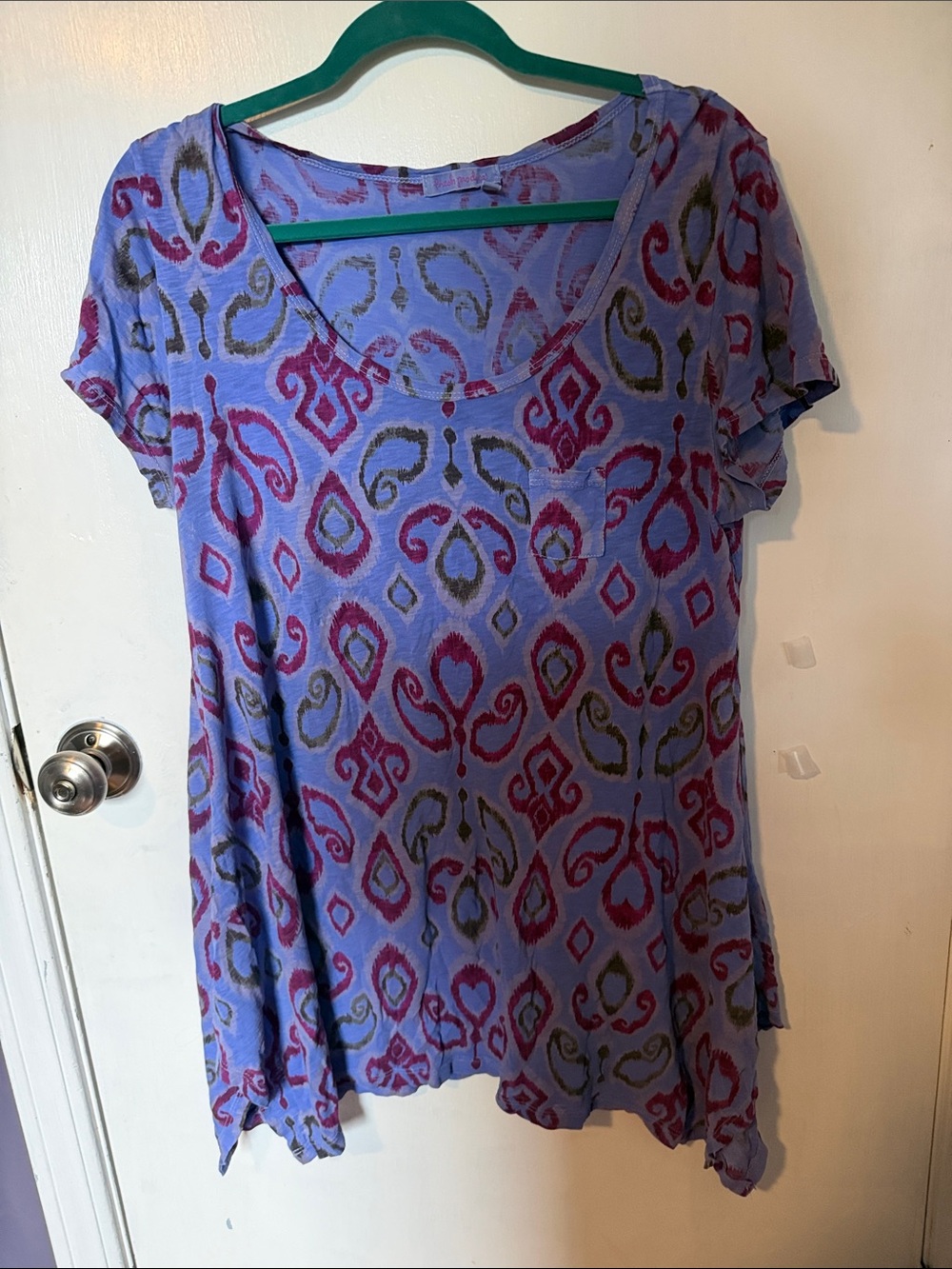 Fresh Produce light summer dress Women’s Purple Patterned Short Sleeve dress